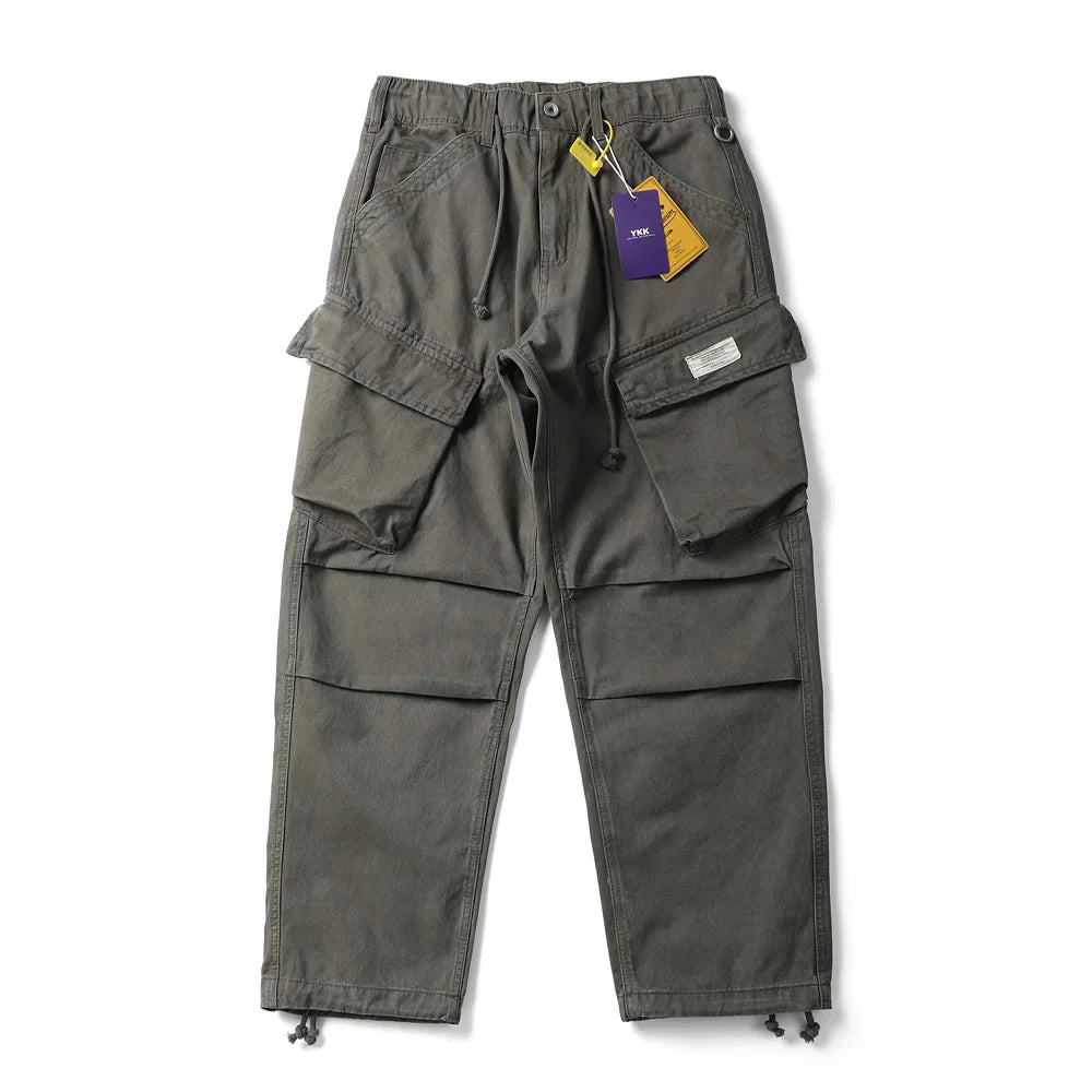 Pleated Knee Workwear Cargo Pants