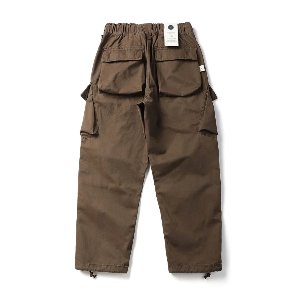Pleated Knee Workwear Cargo Pants