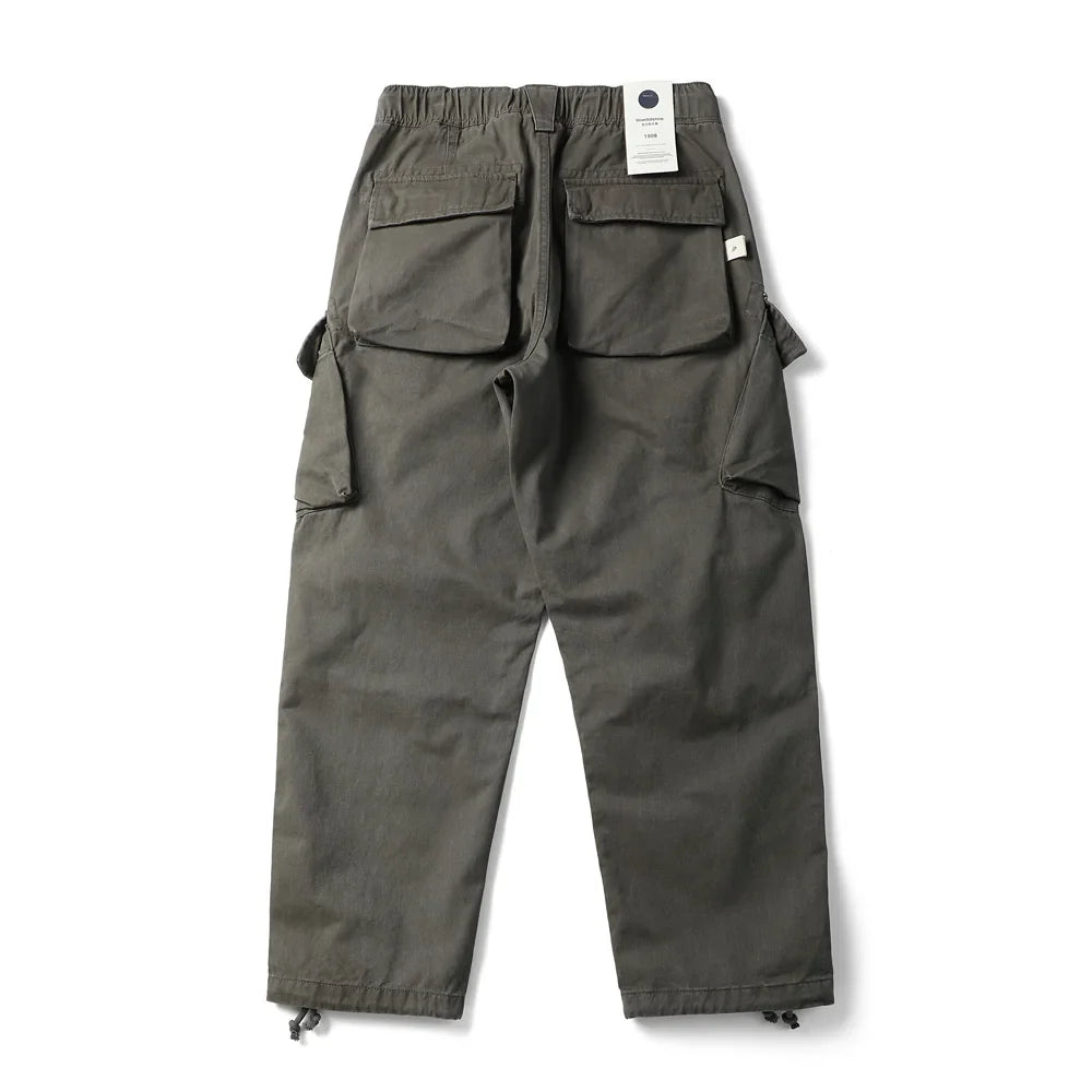 Pleated Knee Workwear Cargo Pants