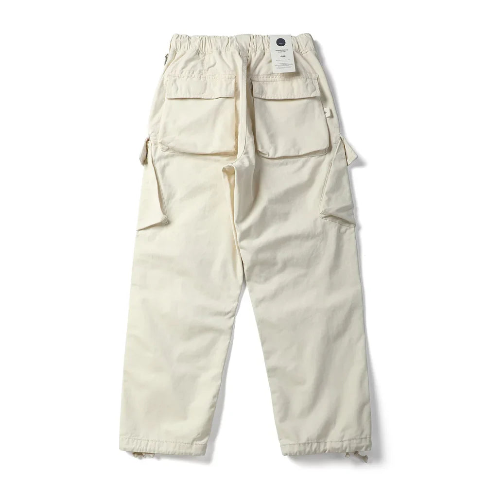 Pleated Knee Workwear Cargo Pants