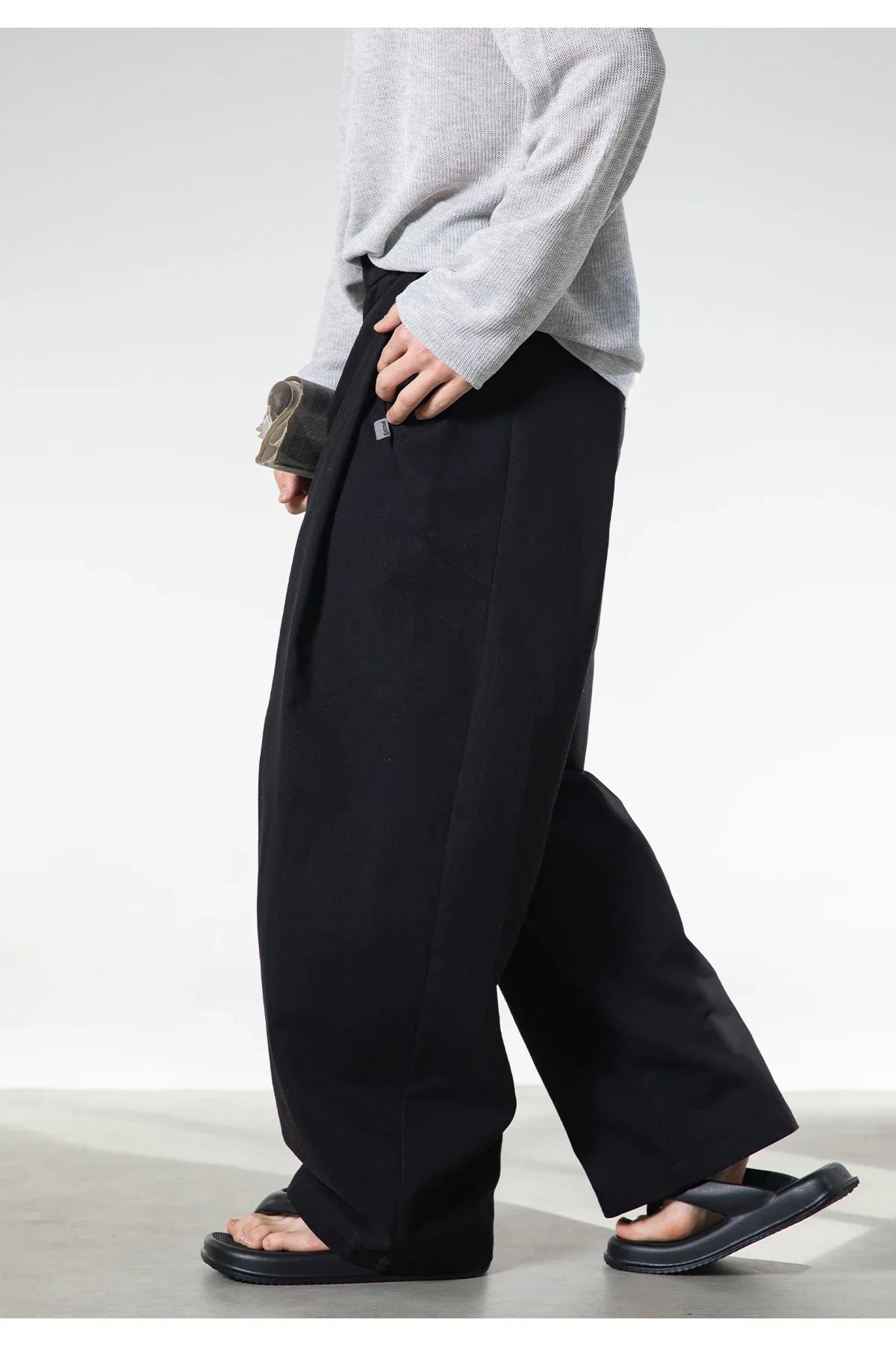 Pleated Wide Leg Trousers