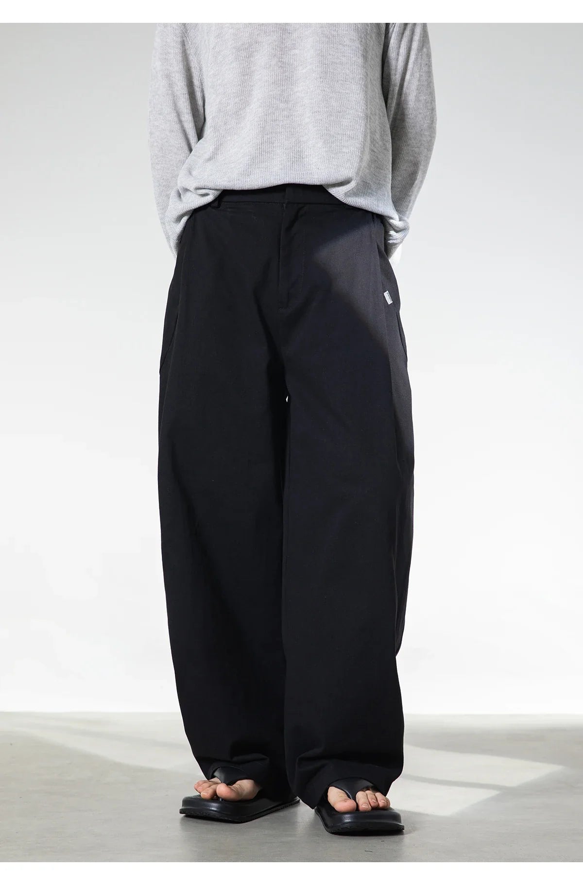 Pleated Wide Leg Trousers