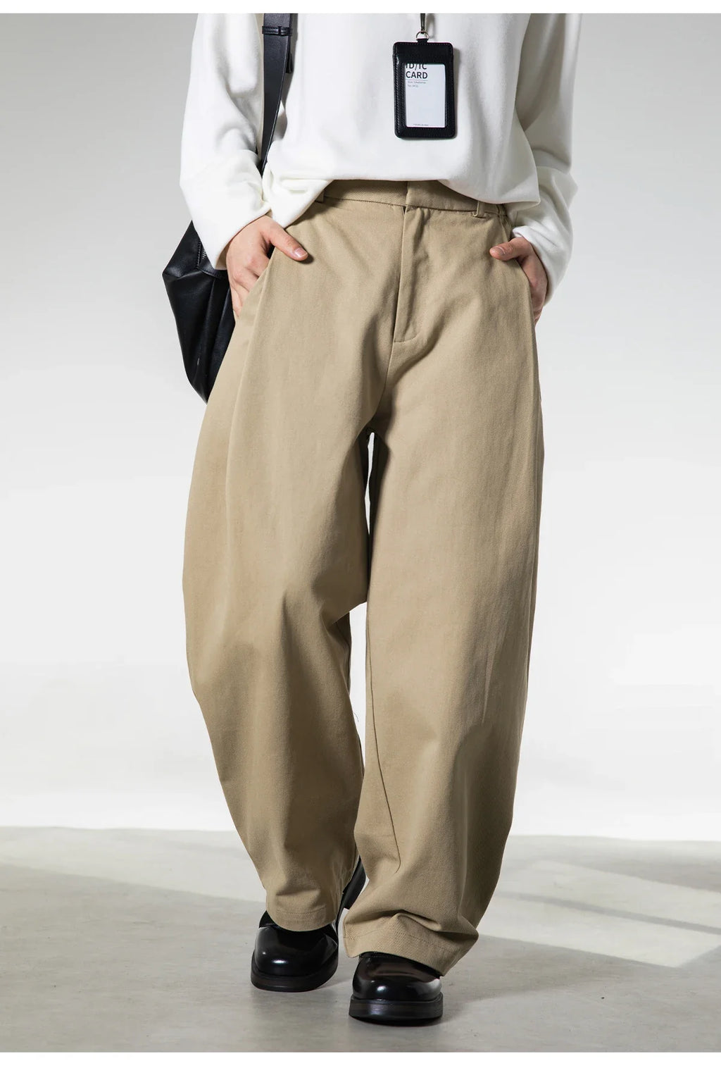 Pleated Wide Leg Trousers
