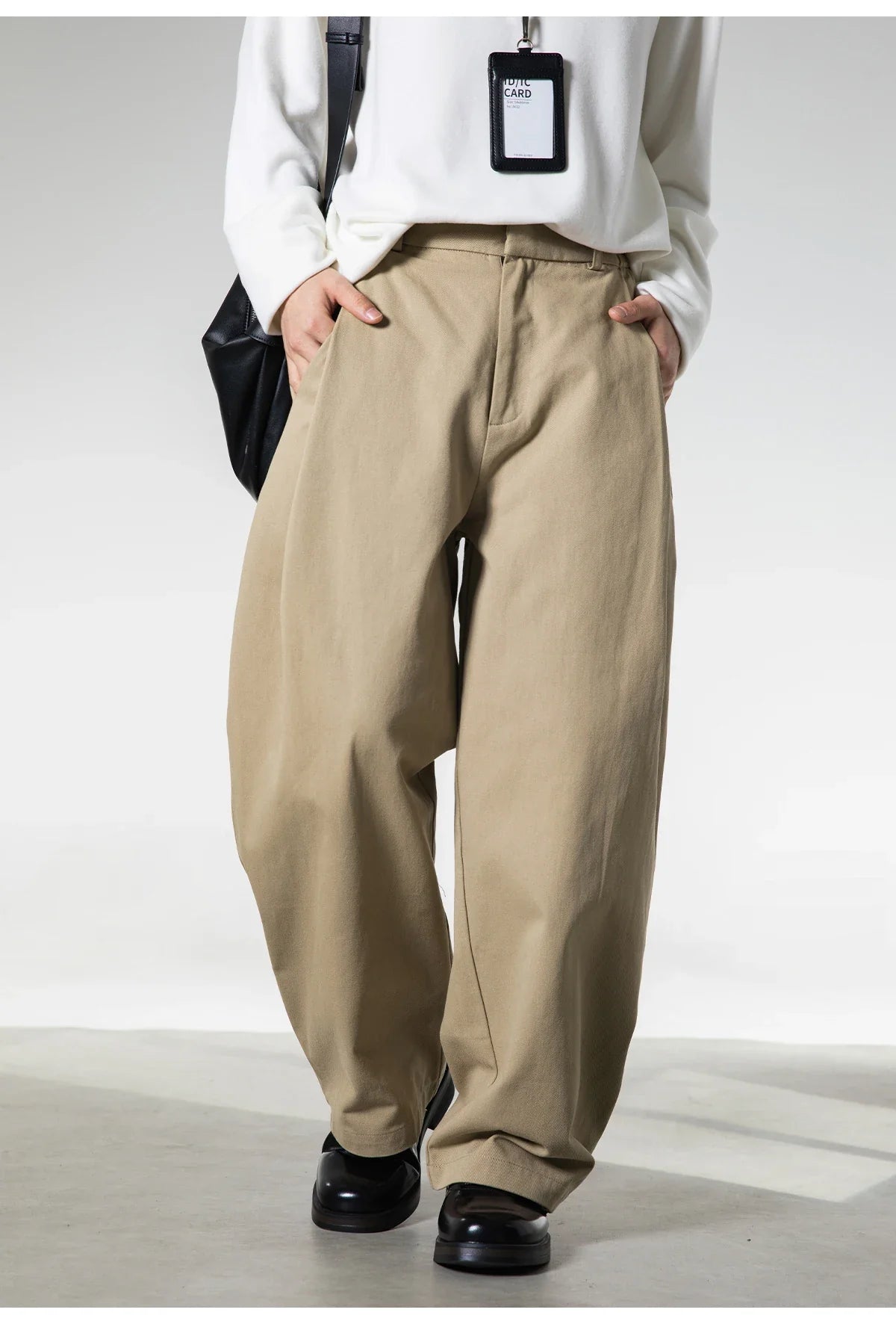 Pleated Wide Leg Trousers