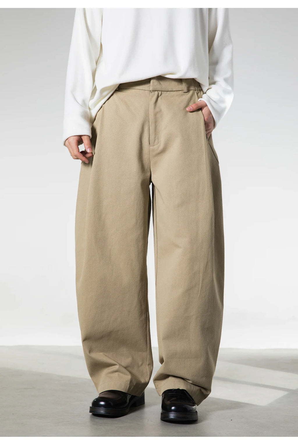 Pleated Wide Leg Trousers