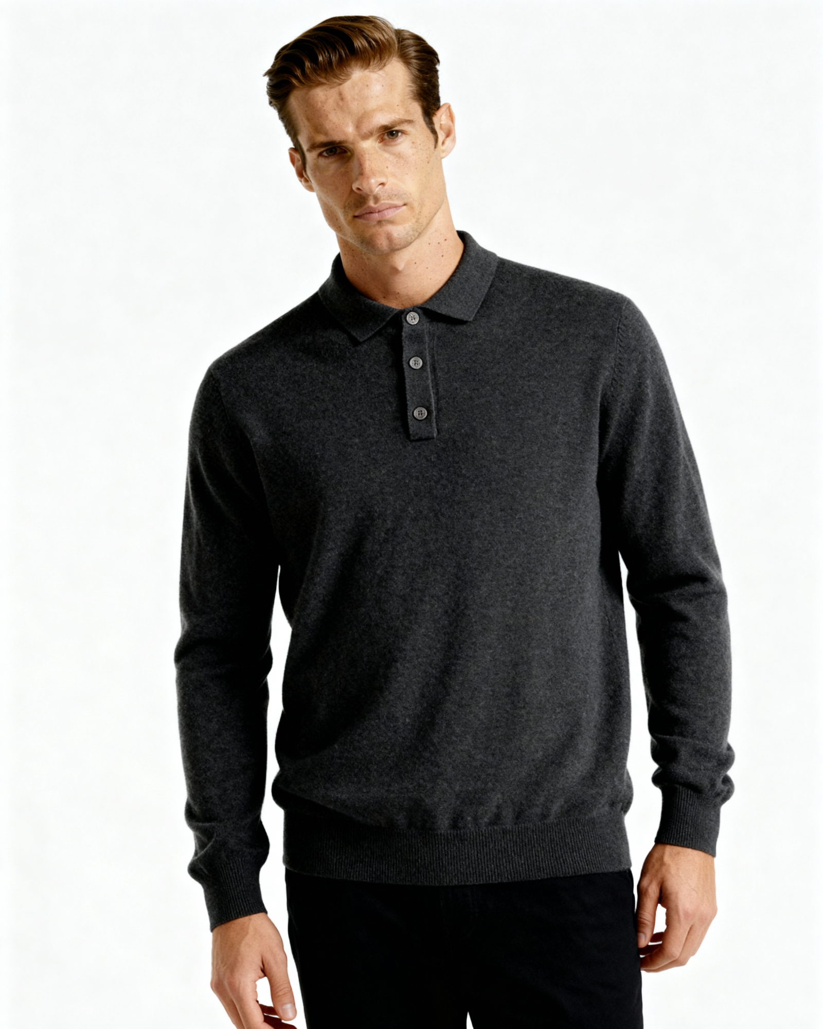Pure Cashmere Polo Shirt
