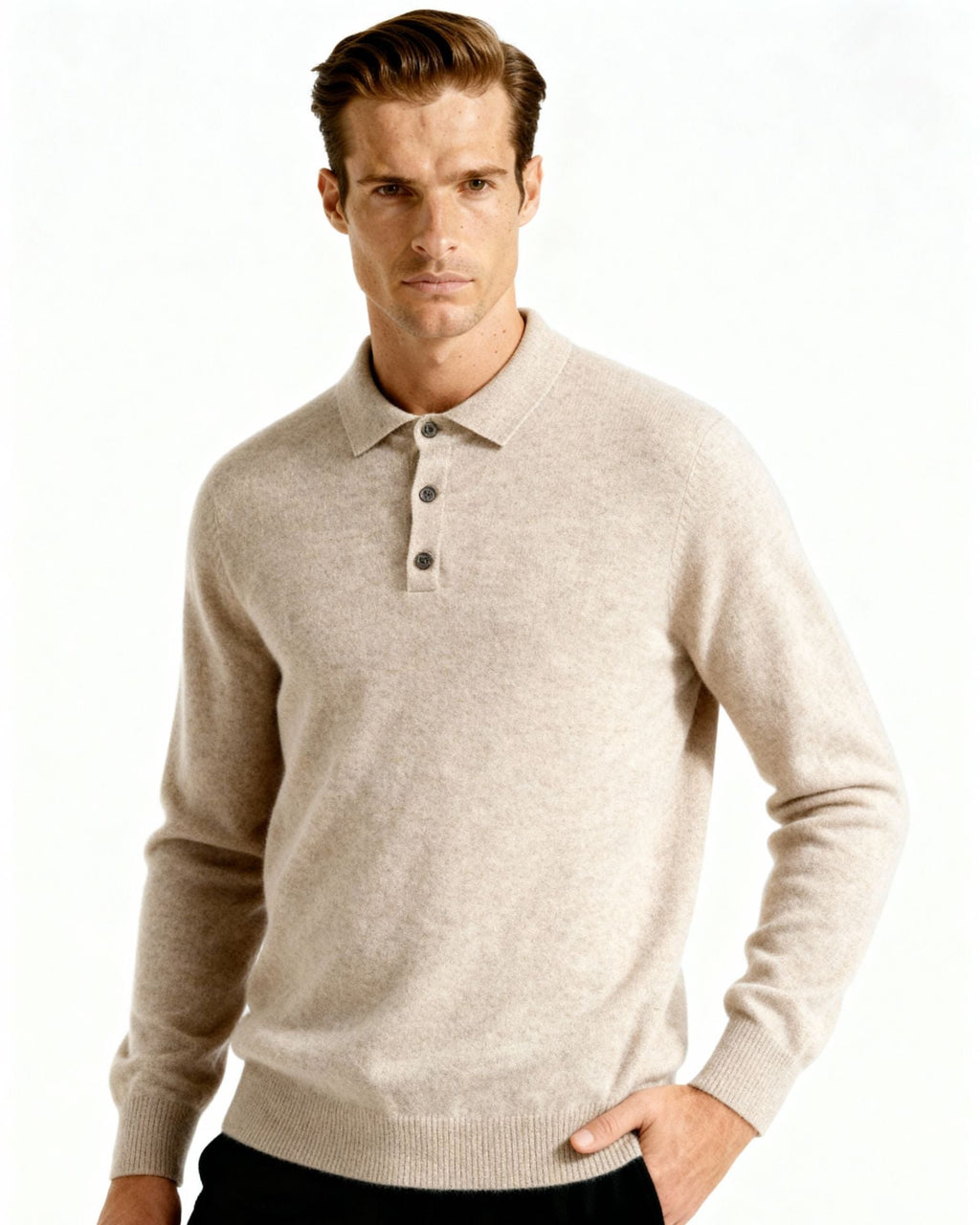 Pure Cashmere Polo Shirt