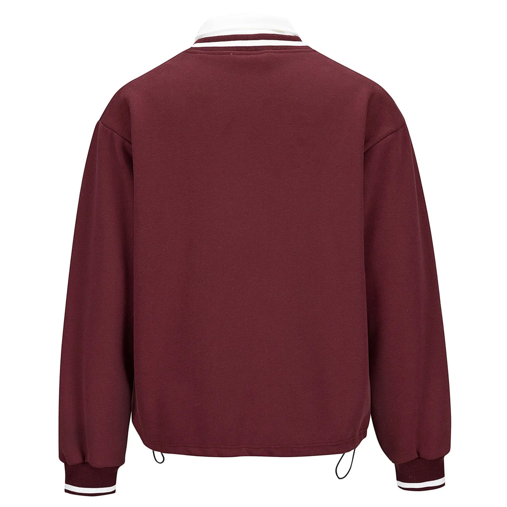 Preppy Collared Sweatshirt