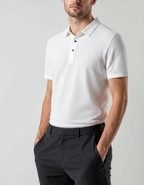 Luxury Silk Polo Shirt (Wrinkle-Resistant)