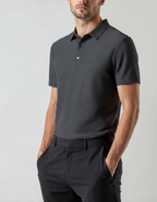 Luxury Silk Polo Shirt (Wrinkle-Resistant)