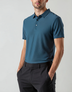 Luxury Silk Polo Shirt (Wrinkle-Resistant)