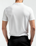 Luxury Silk Polo Shirt (Wrinkle-Resistant)