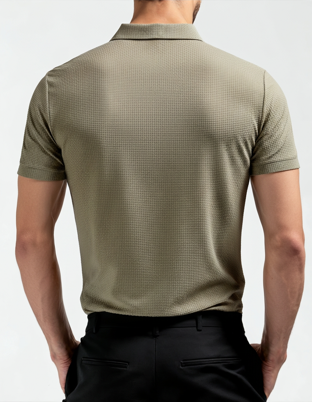 Luxury Silk Polo Shirt (Wrinkle-Resistant)
