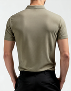 Luxury Silk Polo Shirt (Wrinkle-Resistant)