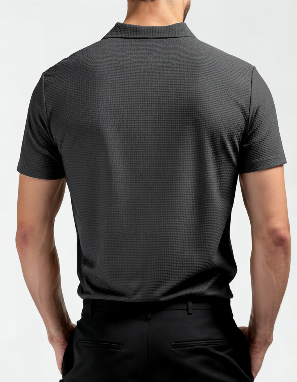 Luxury Silk Polo Shirt (Wrinkle-Resistant)
