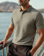 Luxury Silk Polo Shirt (Wrinkle-Resistant)