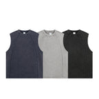 Raw Edge Acid Wash Drop Sleeve Tank