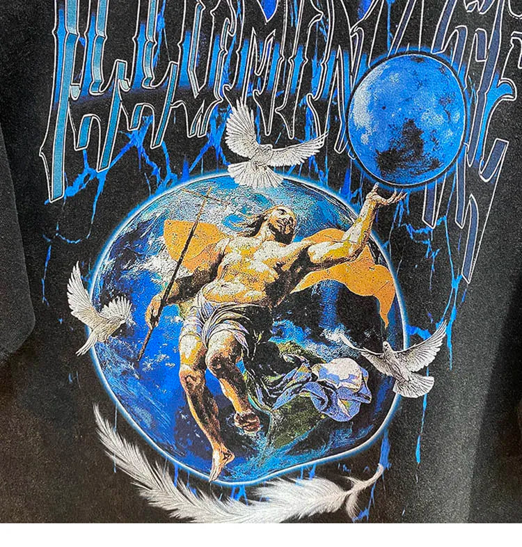'Real Immortal' Acid Wash T-Shirt