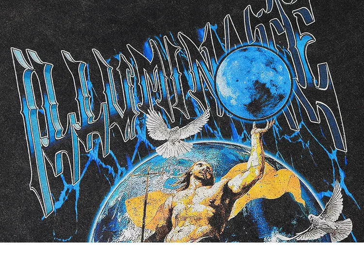 'Real Immortal' Acid Wash T-Shirt