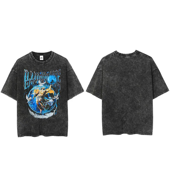 'Real Immortal' Acid Wash T-Shirt