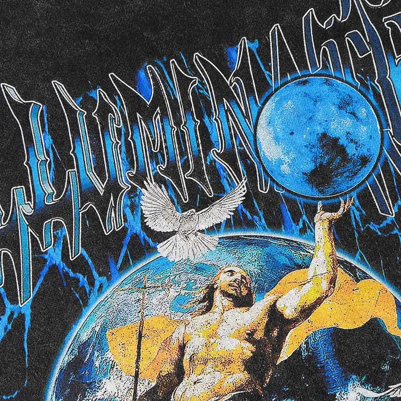 'Real Immortal' Acid Wash T-Shirt