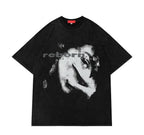 'Reborn' Acid Wash Graphic T-Shirt