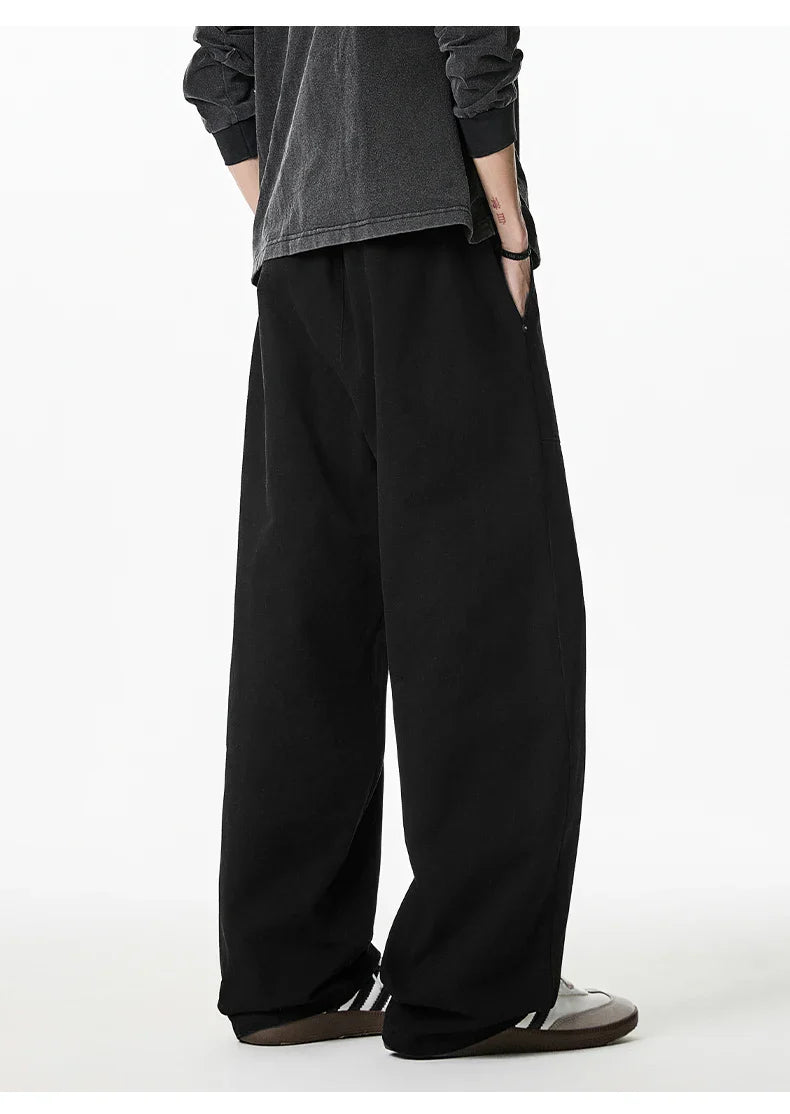 Relaxed Drawstring Washed Cargo Pants