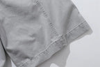Relaxed Fit Pleated Knee Drawstring Shorts