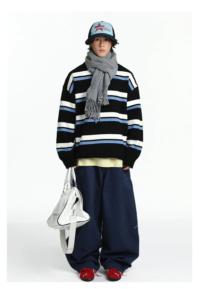 Retro 90's Stripe Sweater