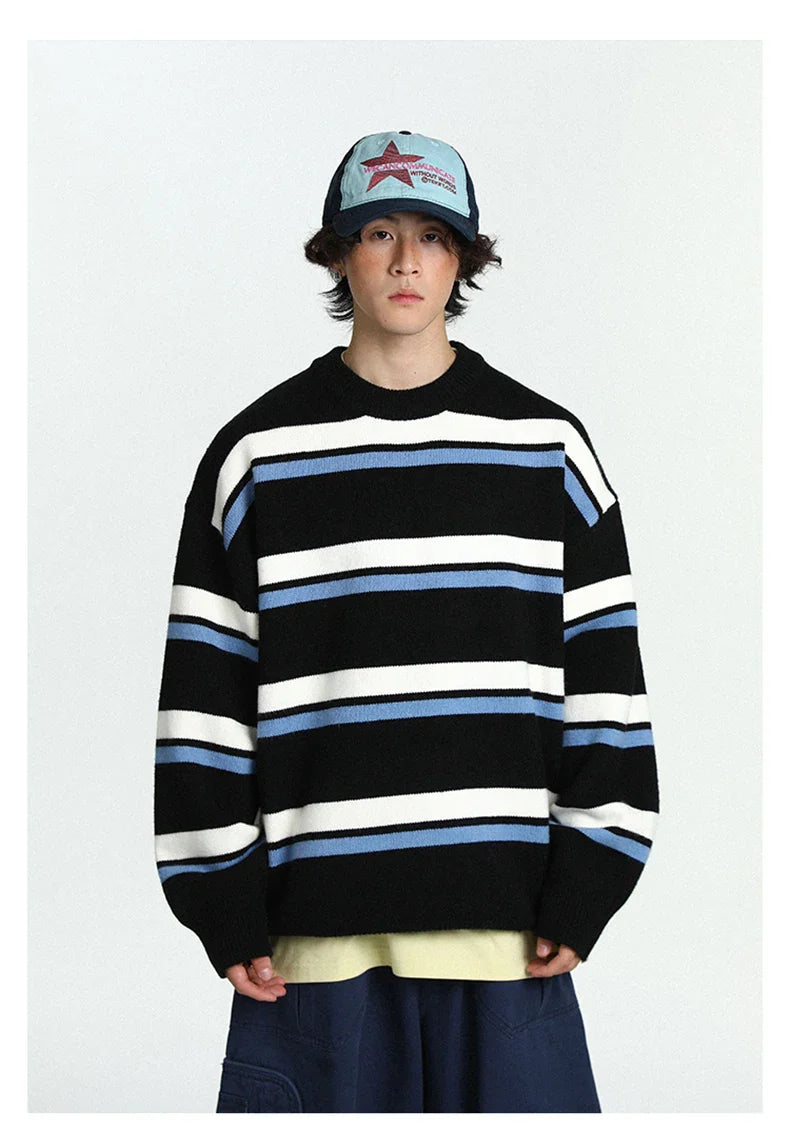 Retro 90's Stripe Sweater