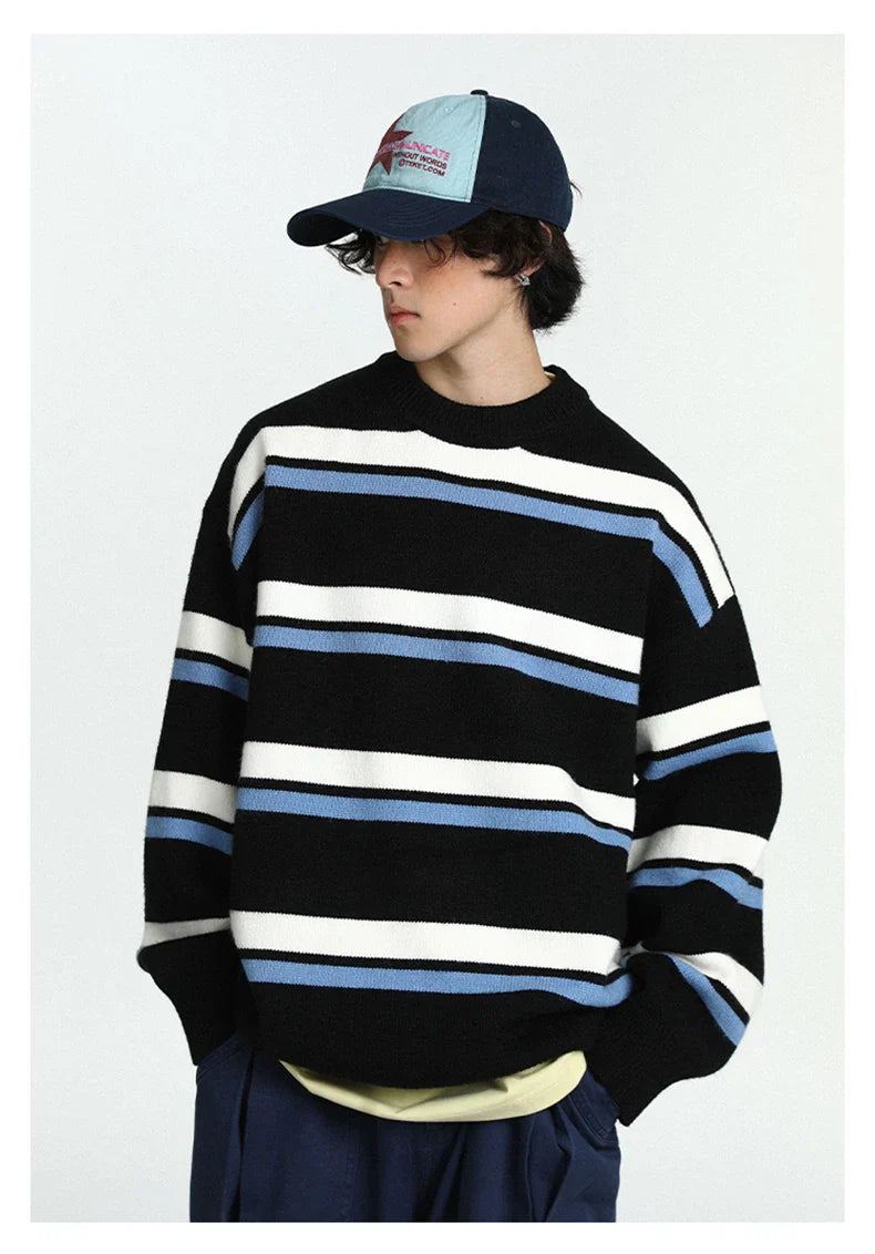 Retro 90's Stripe Sweater