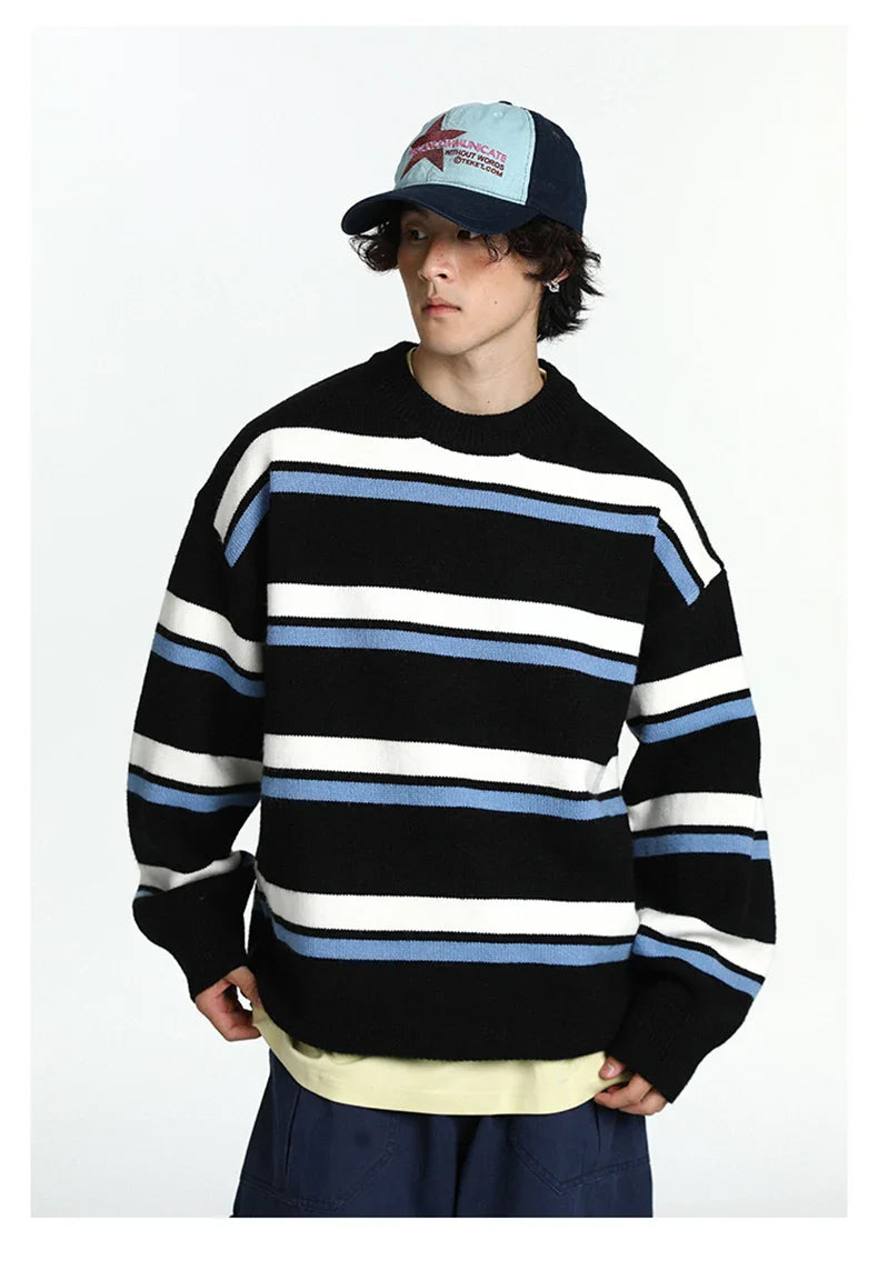 Retro 90's Stripe Sweater