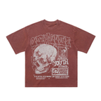 Retro Skulls Washed Graphic T-Shirt