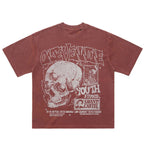 Retro Skulls Washed Graphic T-Shirt