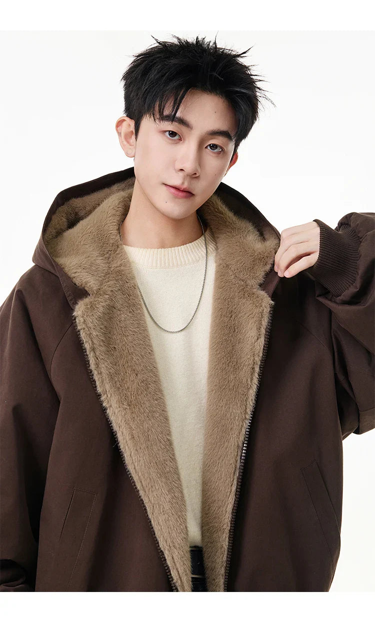 Reversible Teddy Fur Bomber