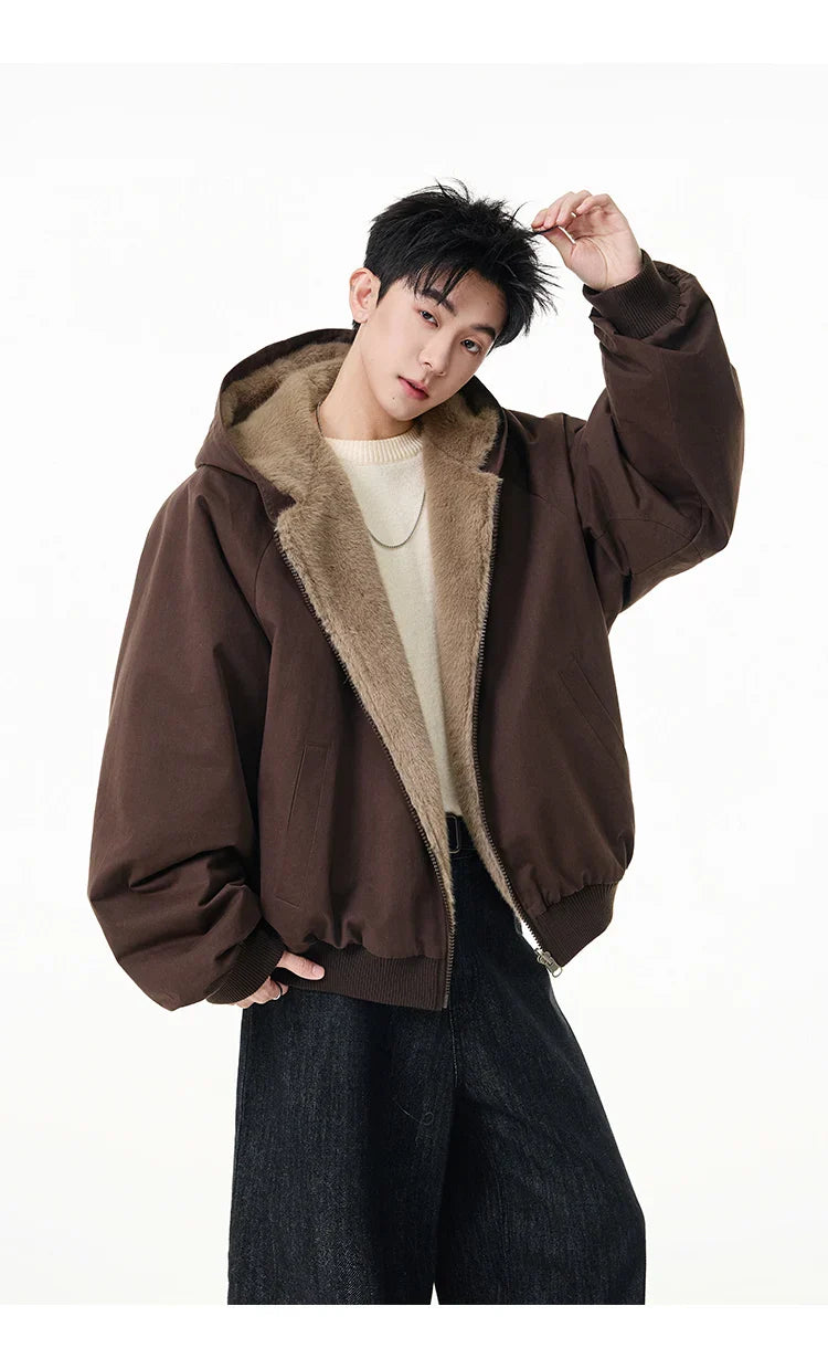 Reversible Teddy Fur Bomber