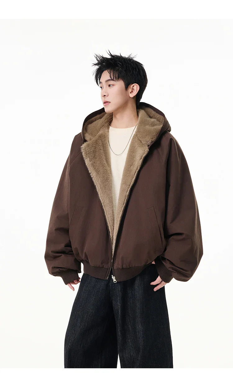 Reversible Teddy Fur Bomber