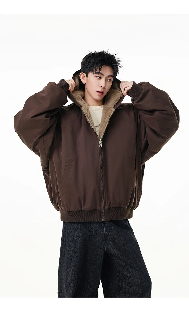 Reversible Teddy Fur Bomber