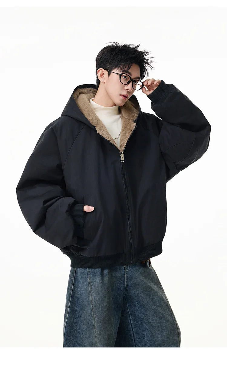 Reversible Teddy Fur Bomber