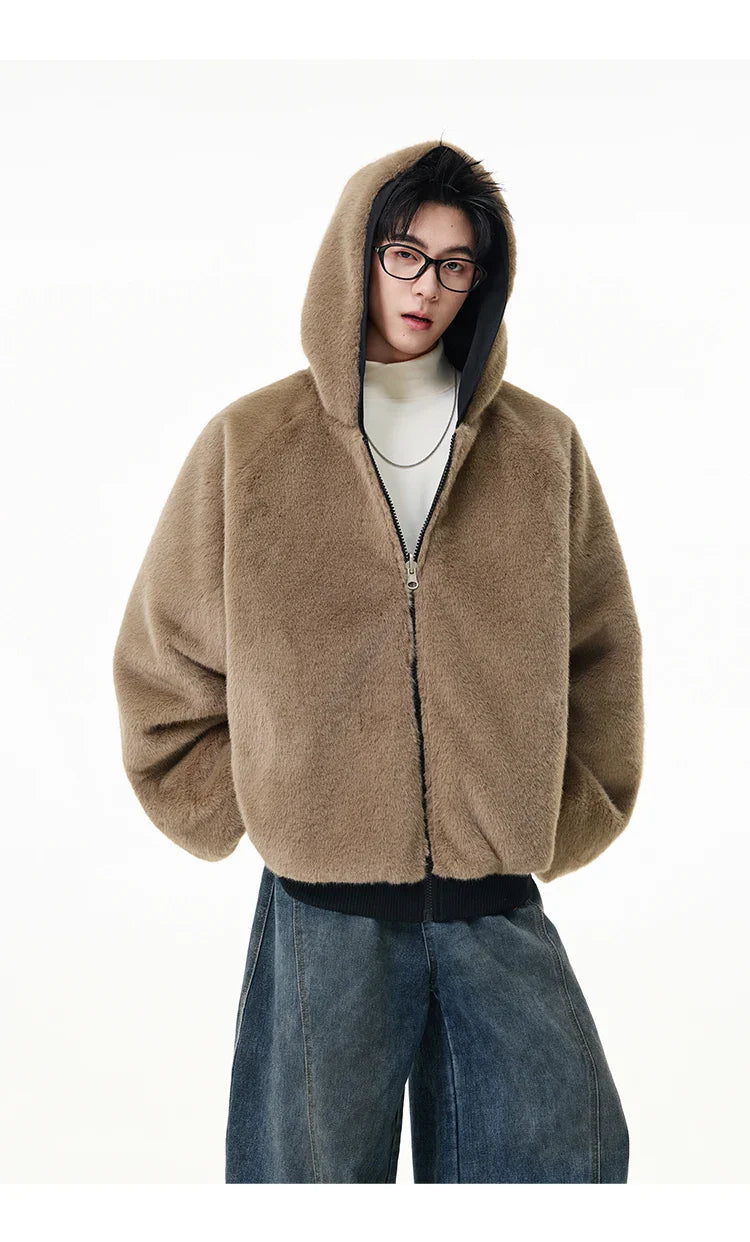 Reversible Teddy Fur Bomber