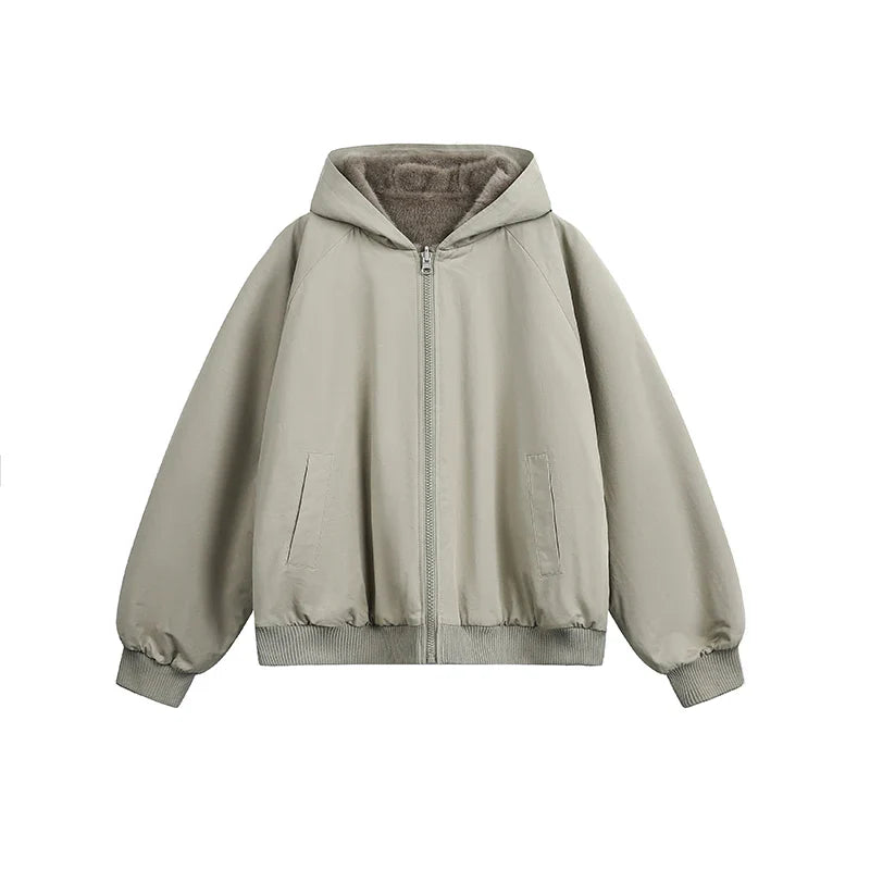 Reversible Teddy Fur Bomber