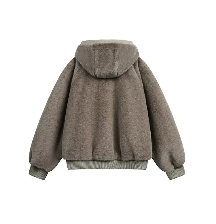 Reversible Teddy Fur Bomber