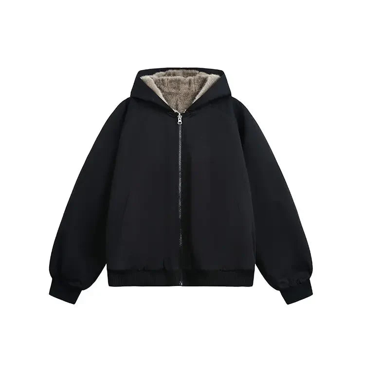 Reversible Teddy Fur Bomber