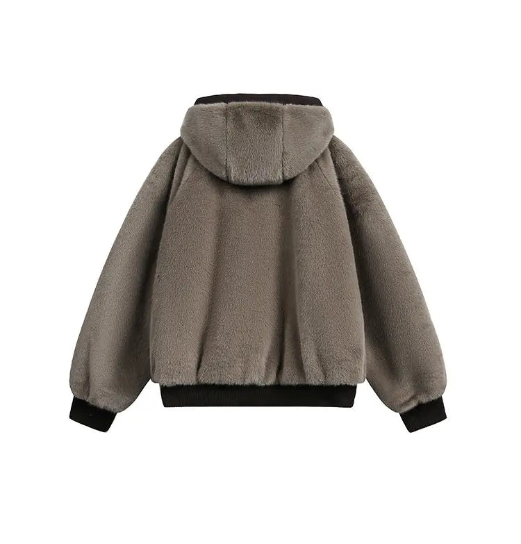 Reversible Teddy Fur Bomber
