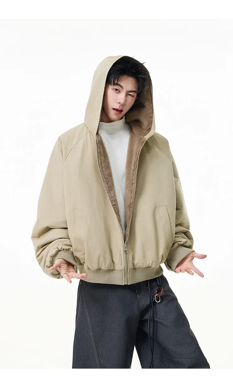 Reversible Teddy Fur Bomber