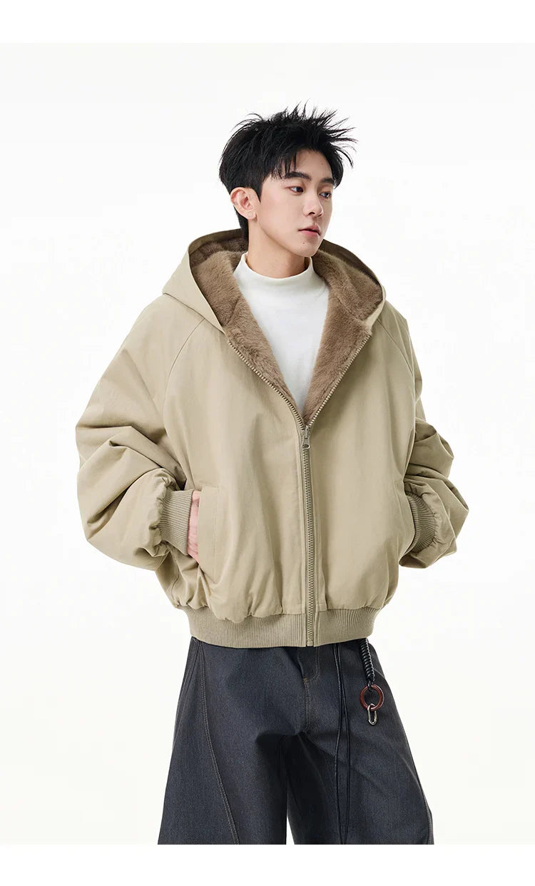 Reversible Teddy Fur Bomber