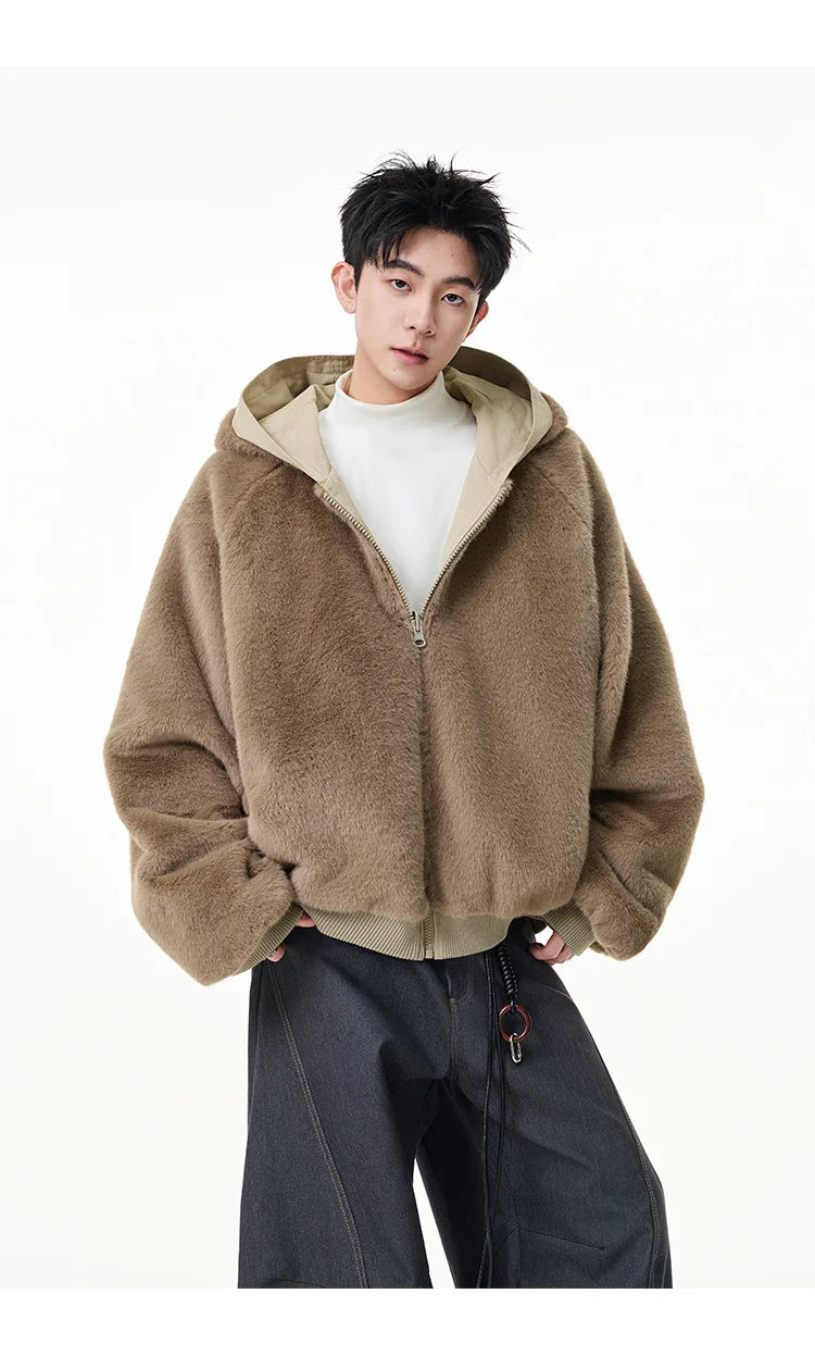 Reversible Teddy Fur Bomber