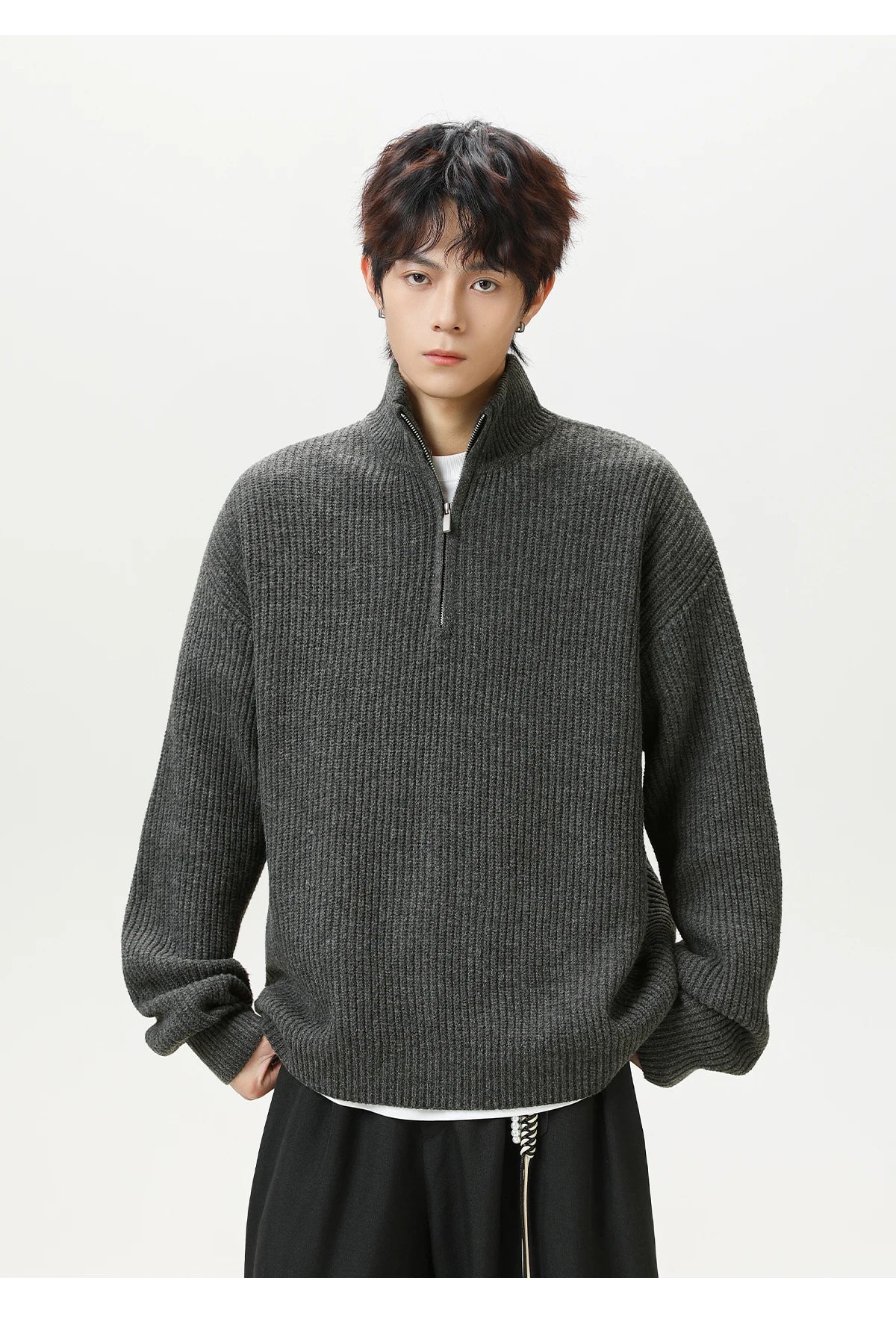 Nordic Rib Knit 1/4 Zip