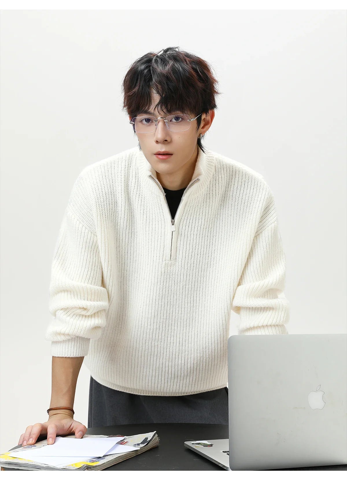 Nordic Rib Knit 1/4 Zip