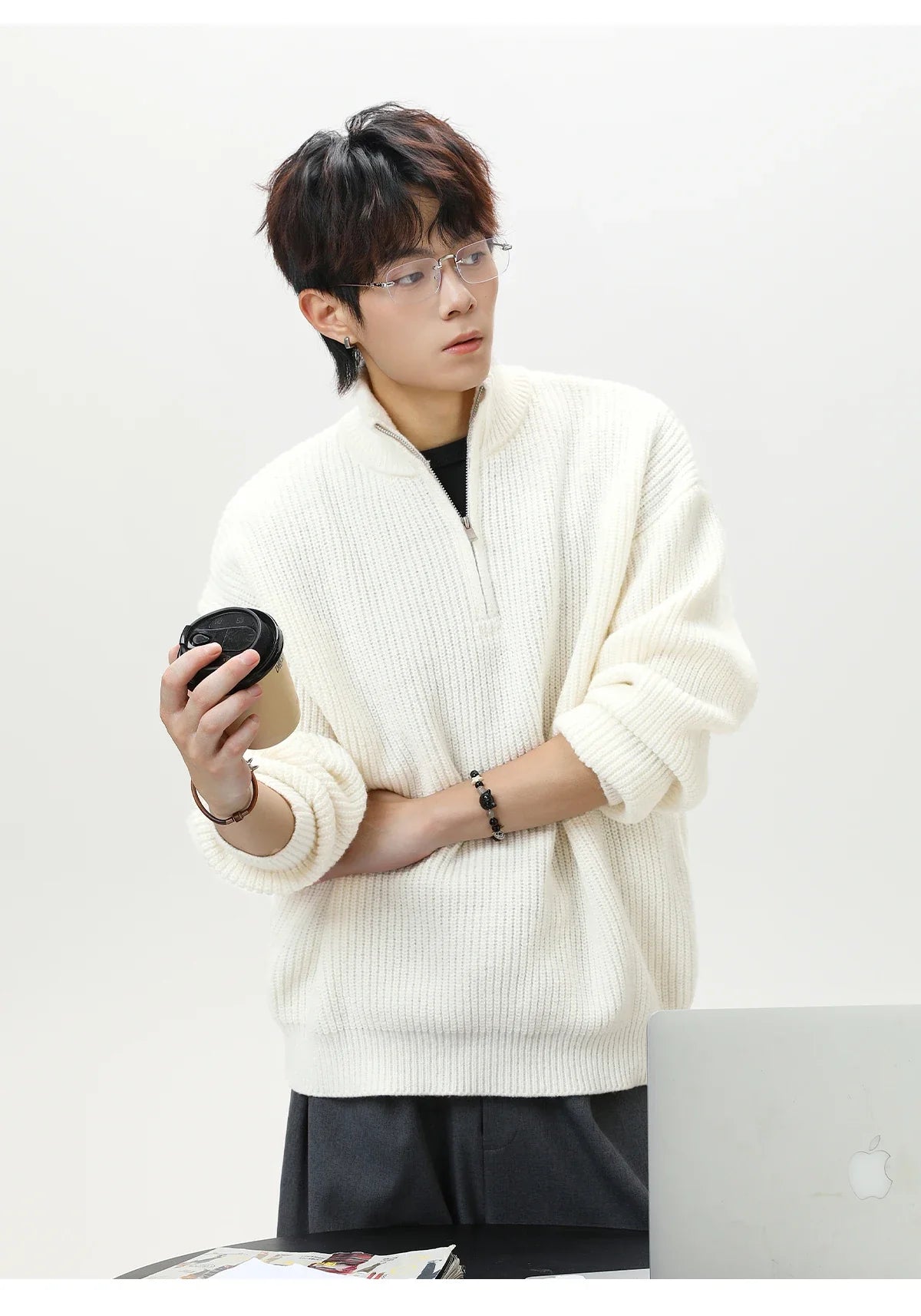 Nordic Rib Knit 1/4 Zip